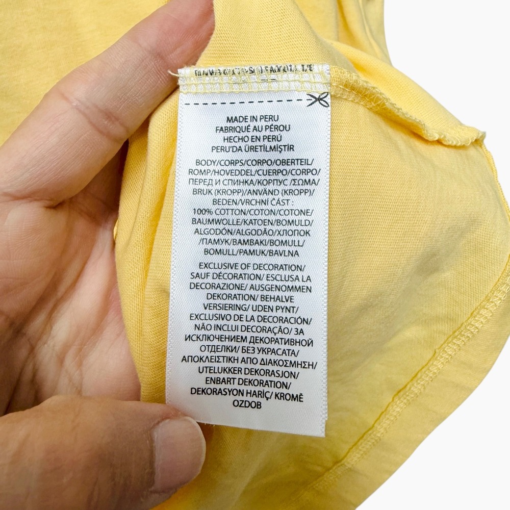 Polo Ralph Lauren Long Sleeve Hoodie Yellow Mens Medium Big Pony Logo - Picture 5 of 7